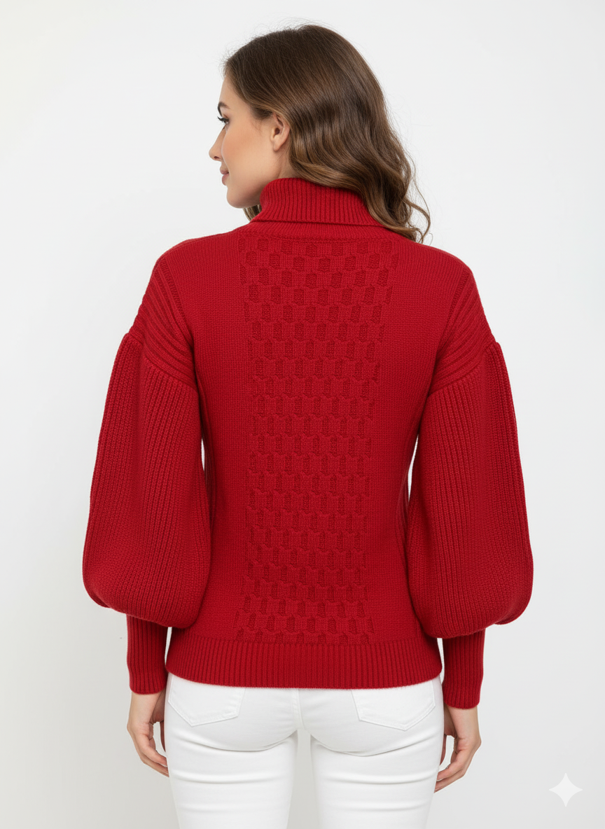 Chunky Knit Turtleneck Sweater | Cozy Women's Pullover