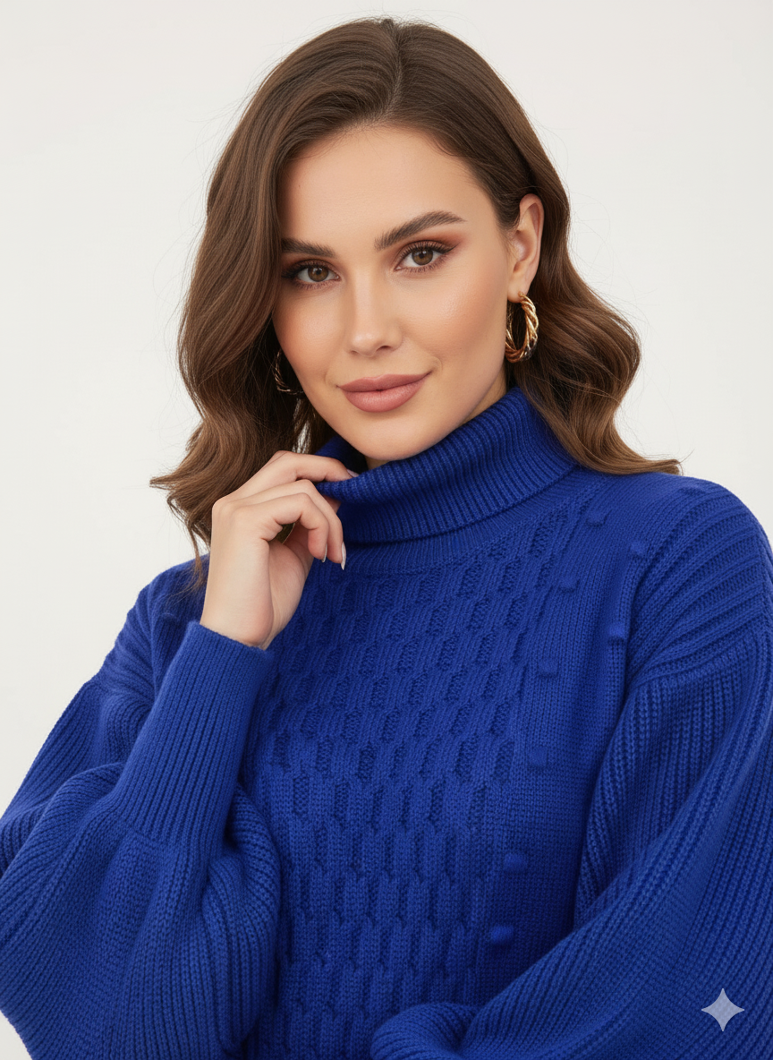 Chunky Knit Turtleneck Sweater | Cozy Women's Pullover